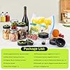 Mason Magic Vacuum Sealer Set - Includes Bags, Lids, & Wine Stopper